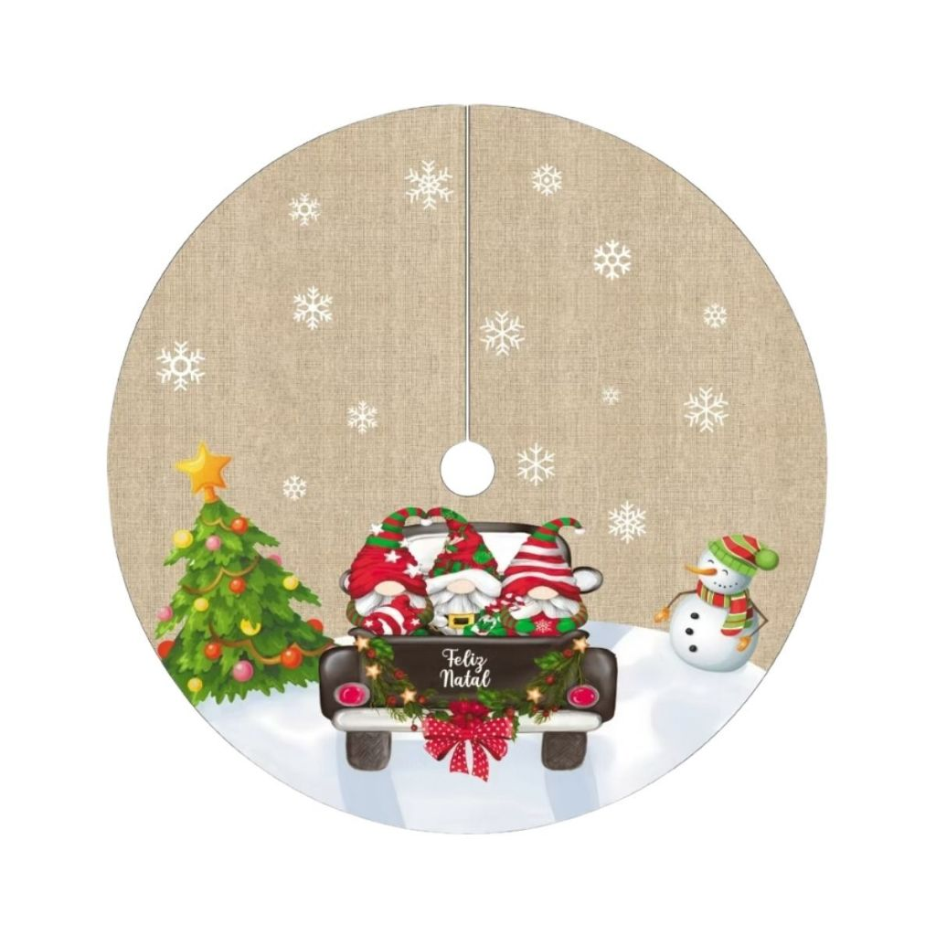 Saia Tapete Base Árvore De Natal Decoração