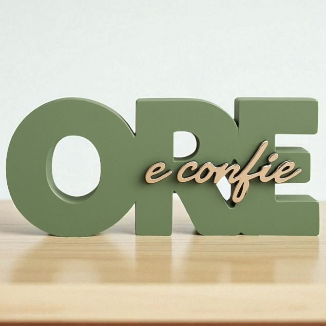 Letreiro Decorativo Ore e Confie