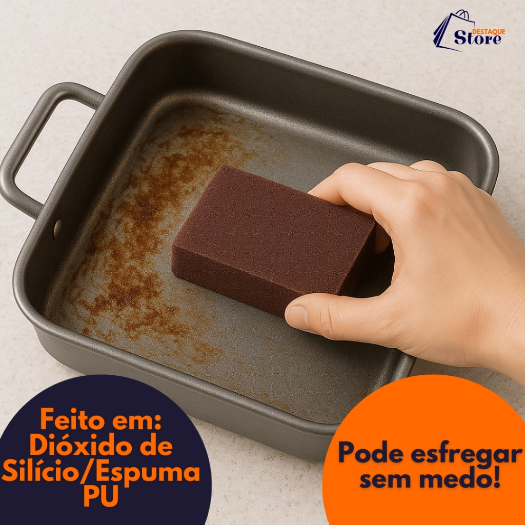 Kit 12 Esponja Magica Limpeza Pesada