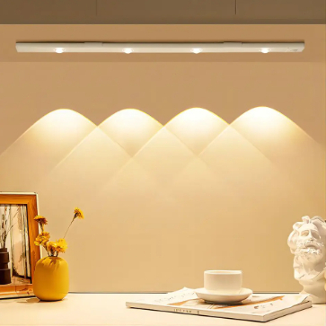 Luzes De Armário LED Sem Fio Magnéticas Ajustáveis De 3 Cores com Sensor