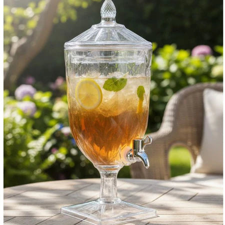 Kit 2 Suqueira 4,5 Litros Acrílico Cristal com Torneira