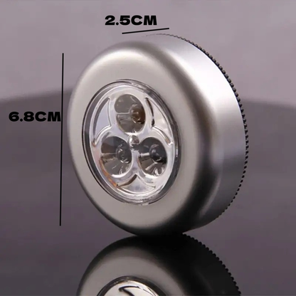 Kit Led Lâmpada Adesiva Sem Fio Touch Portátil