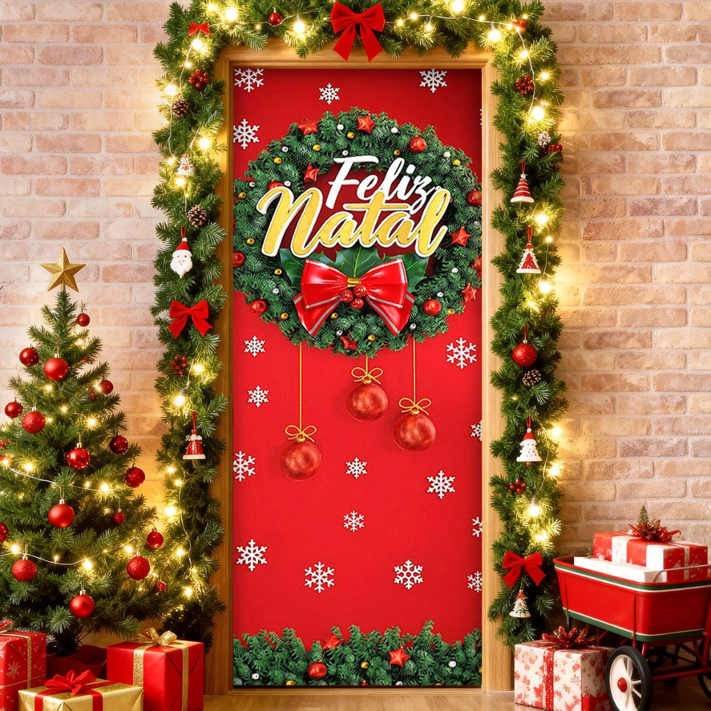 Veste Porta C/Elástico Decoração de Natal
