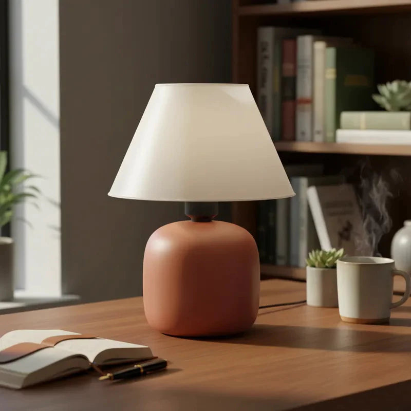 Abajur Luminaria de Ceramica Porcelana Bivolt