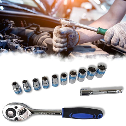 Kit de Ferramentas Soquete Sextavado 1/2 Catraca 12 Peças 10 a 24mm