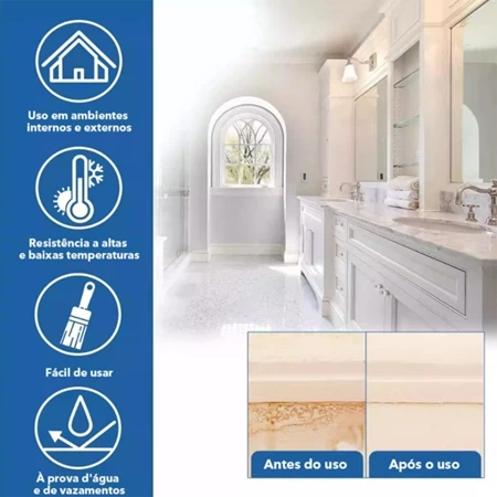 Revestimento Transparente Anti-Vazamento