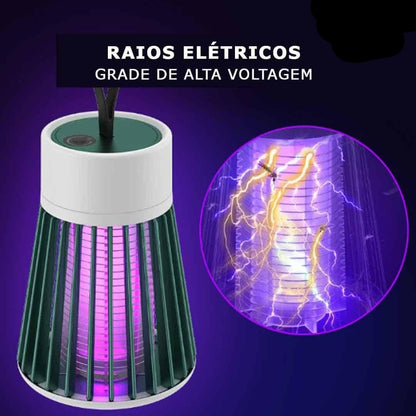 Lâmpada mata-mosquitos ultravioleta com raios elétricos de alta voltagem para insetos