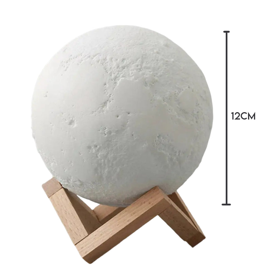 Luminaria 3D Touch Lua Cheia Abajur LED Decoração USB RGB