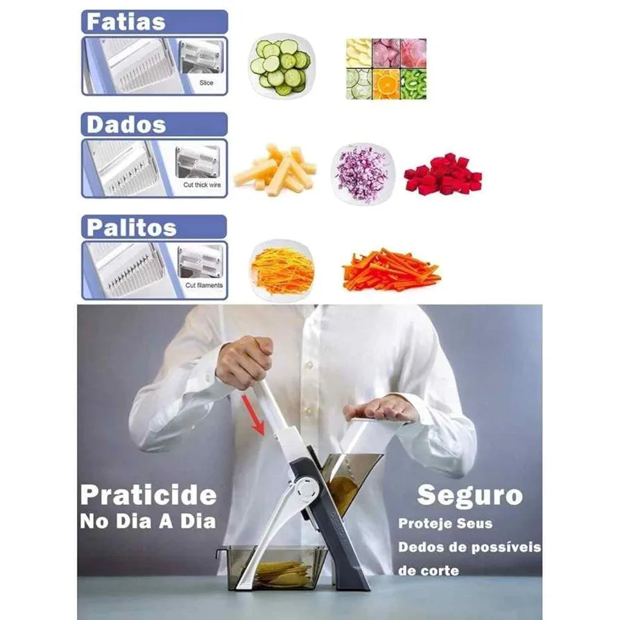 Cortador de Vegetais e Alimentos 5 em 1