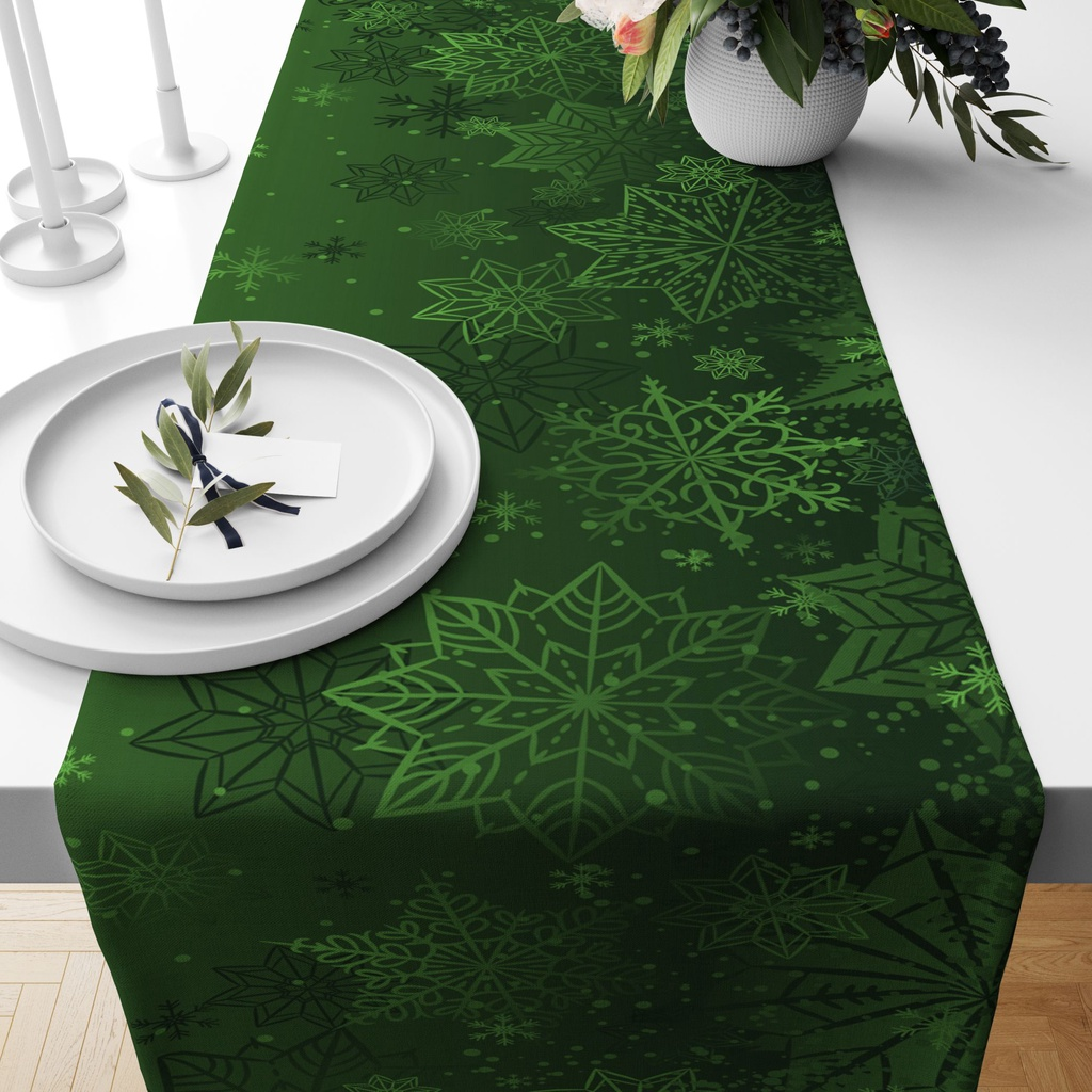 Trilho Caminho de Mesa Para Decoração de Natal Natalino em Tecido c/ Variações.