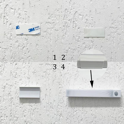 Lâmpada noturna LED com sensor de movimento sem fio USB recarregável