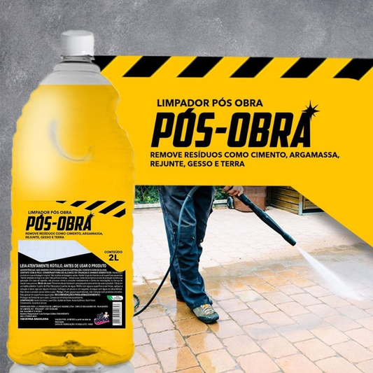 Limpador Pós Obra 2L para REMOÇÃO DE RESÍDUOS