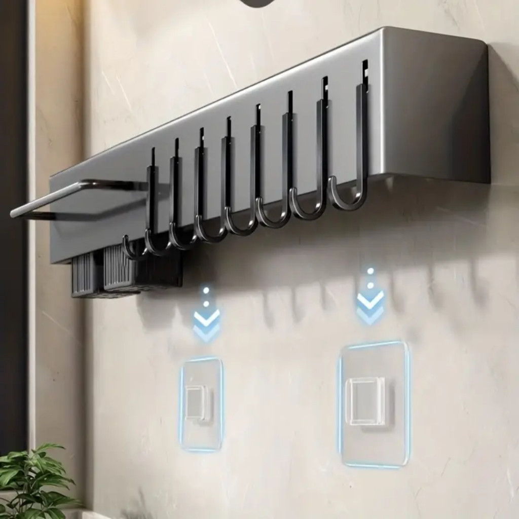 Suporte Para Armazenamento De Facas Ganchos Talheres Utensílios De Cozinha