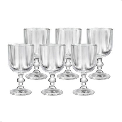 Jogo Taça de Vidro Grossa Grafiato 380 ML