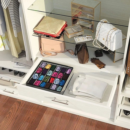 Organizador De Gaveta com Divisórias Dobrável para Peças Intimas