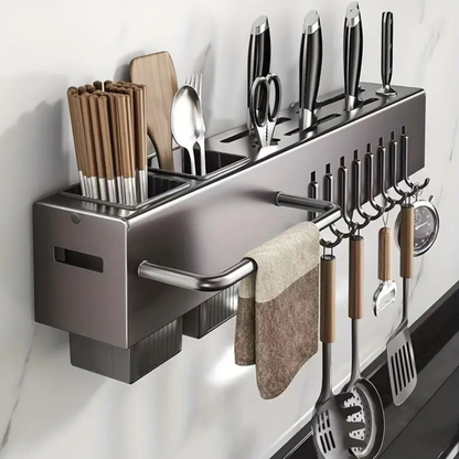 Suporte Para Armazenamento De Facas Ganchos Talheres Utensílios De Cozinha