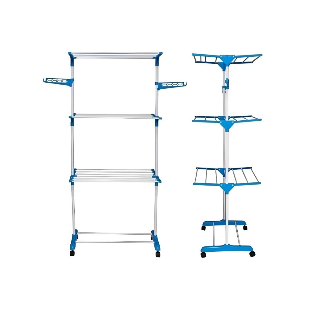 Varal Grande de Chão de 3 Andares Portátil