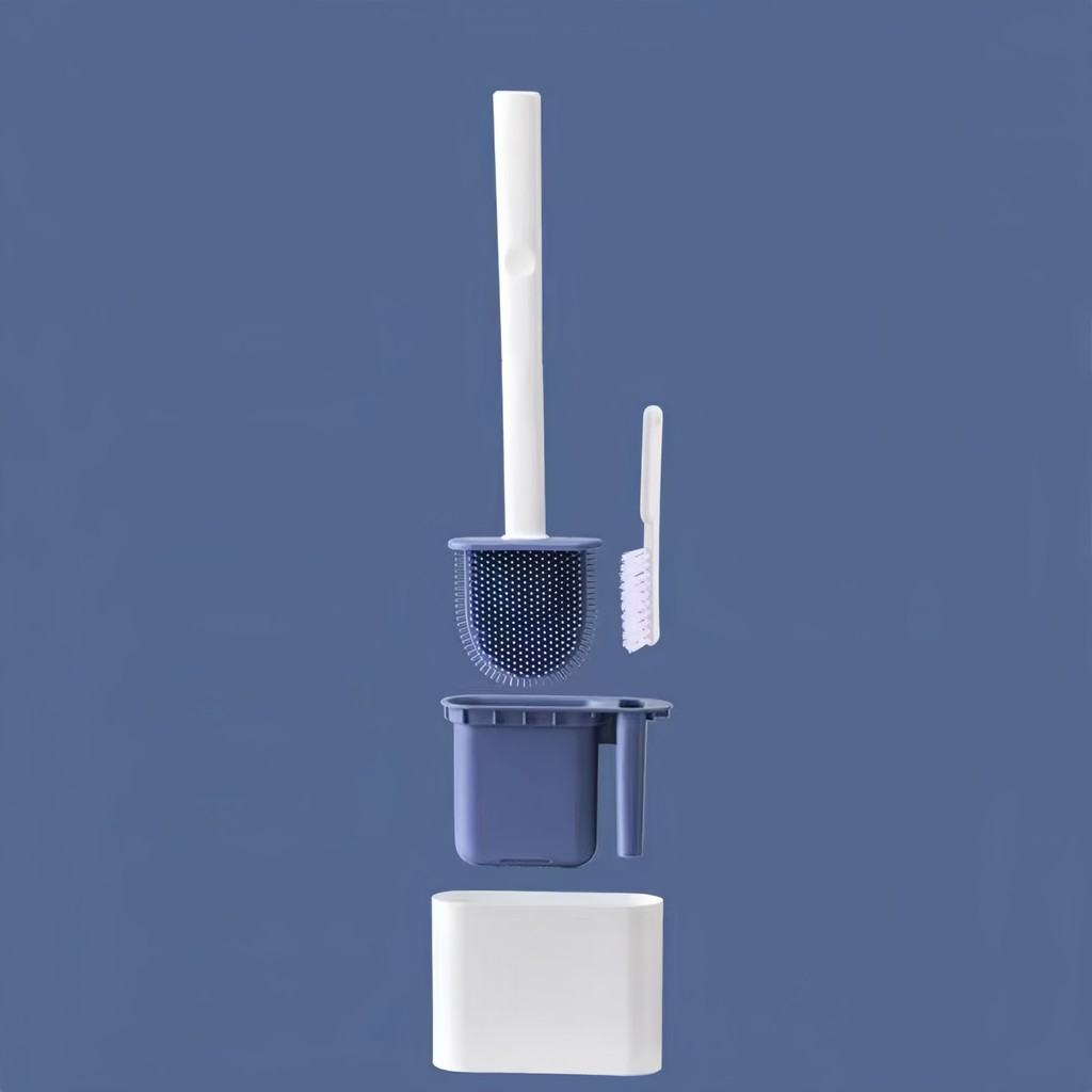 2 em 1 Escova de Silicone para Vaso Sanitário