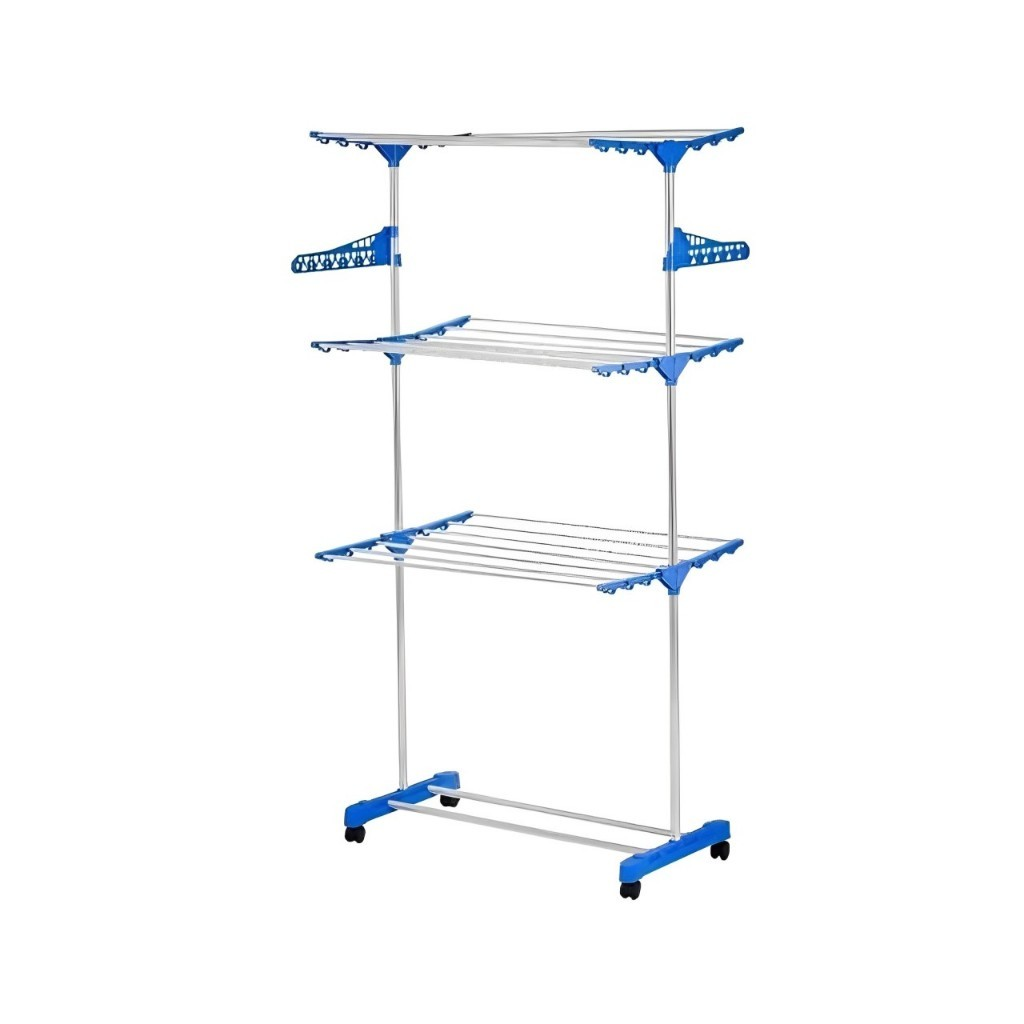 Varal Grande de Chão de 3 Andares Portátil