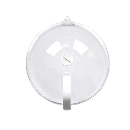Tampa anti respingos redonda transparente para micro-ondas e forno com saída de vapor